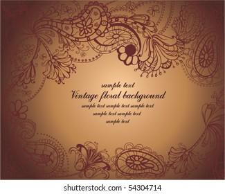 vintage floral  background