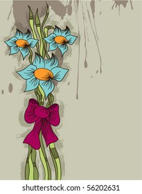 Vintage floral background