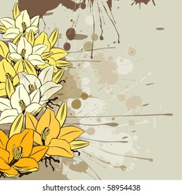 Vintage floral background