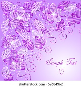 Vintage floral background
