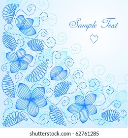 Vintage floral background
