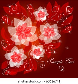 Vintage floral background