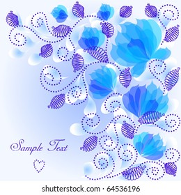 Vintage floral background