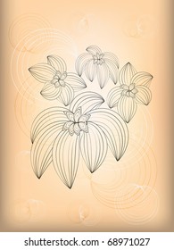 Vintage floral background