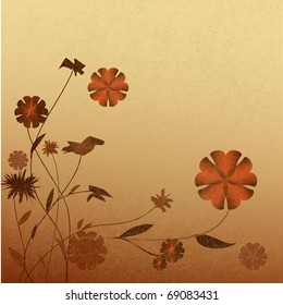 Vintage floral background