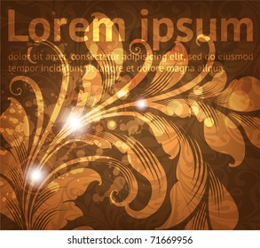 Vintage floral background