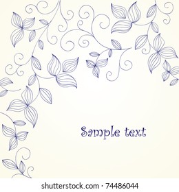 Vintage floral background.