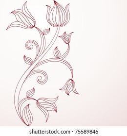 Vintage floral background.