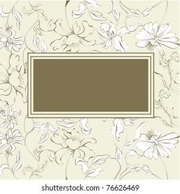 Vintage floral background