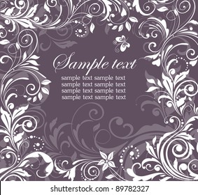 Vintage floral background