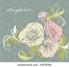 vintage floral background