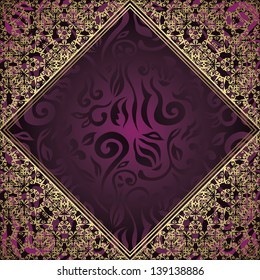 Vintage floral background. Can be used as invitation