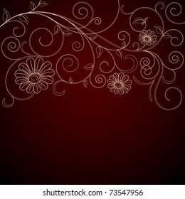 Fondo floral vintage.  Elemento para el diseño.