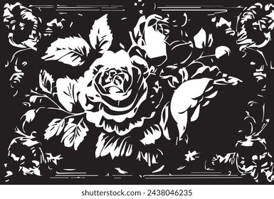 Vintage floral background grunge texture.