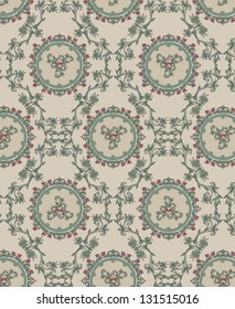 Vintage floral background, pattern
