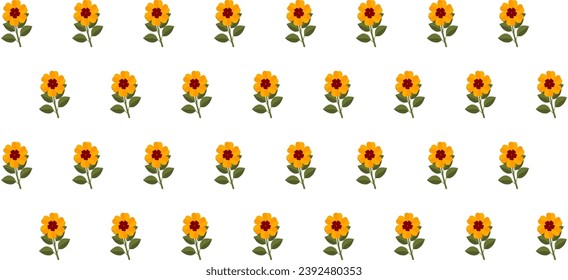 Vintage floral background. Floral pattern with small flowers,  Seamless pattern for design and fashion prints. Ditsy style. Stock vector illustration.