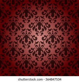 Vintage floral background pattern, vector illustration.