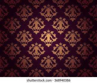 Vintage floral background pattern, vector illustration.