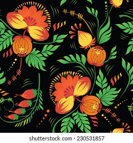 Antecedentes florales vintage - patrón sin fisuras para el diseño y el scrapbook - en vector