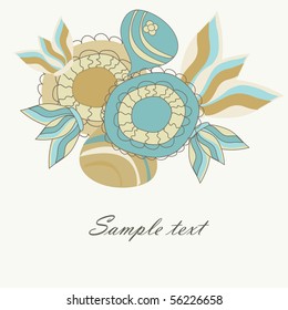 Vintage Floral background , Vector