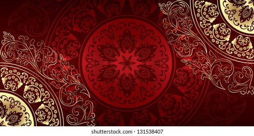 Vintage floral background. Vector illustration