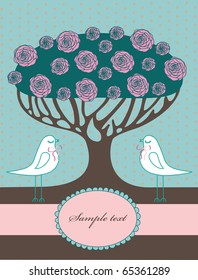 vintage floral background. vector illustration
