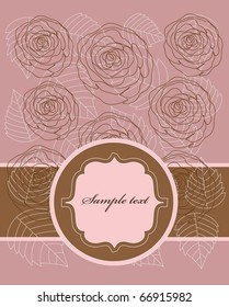 vintage floral background. vector illustration