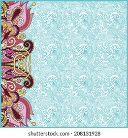 vintage floral background for your design, vector illustration