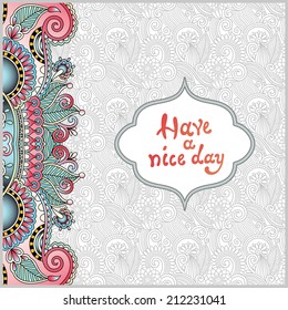 vintage floral background for your design, vector illustration