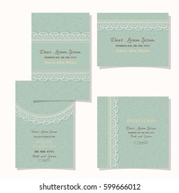 Vintage floral background.Wedding card or invitation border openwork pattern with lace