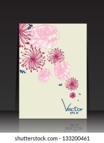 Vintage floral and Butterfly pattern vector