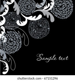 Vintage floral card