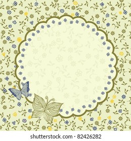 vintage floral card