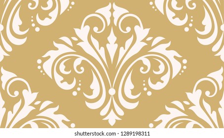 Vintage Floral. Damask Seamless Pattern