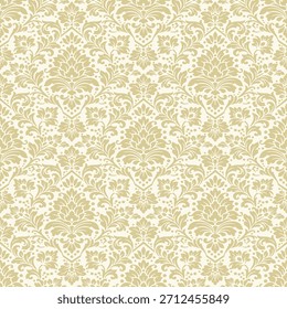 Patrón de damasco floral de Antiguas sin fisuras, Fondo de pantalla de Vector elegante del patrón del damasco, Vector clásico del patrón del damasco para el Fondo de pantalla, tela, marca, empaquetado, invitaciones, Boda, diseño de lujo.