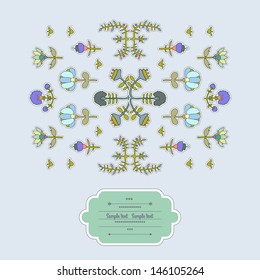 Vintage floral decor