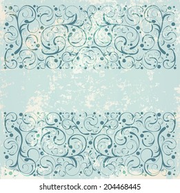 Vintage Floral Decorative Background With Copyspace For Your Text 