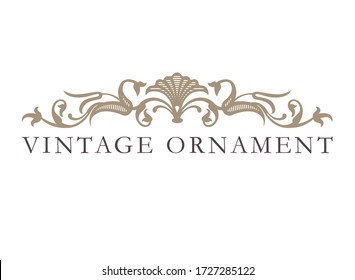 elemento de diseño floral vintage. decoración vectorial.