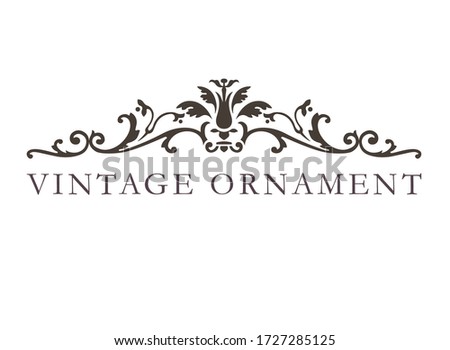 vintage floral design element. vector decoration.