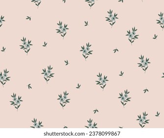 Vintage floral Design Meadow Flower , Small  floral liberty kitchen towel and tablecloths inspired Seamless Pattern Vector ,  Design  for fashion , fabric, textile,and all prints 