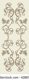 vintage floral element for seamless texture