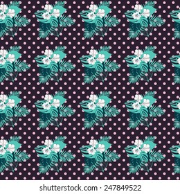 Vintage Floral Fabric pattern.