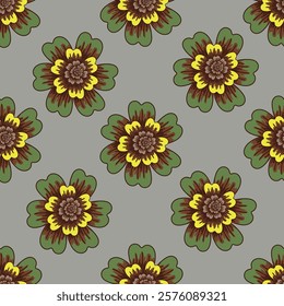vintage floral ,flower seamless pattern background