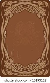 Vintage floral frame