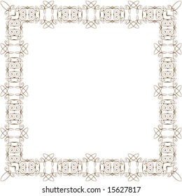 Vintage floral frame