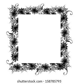 Vintage floral frame