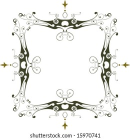 Vintage floral frame