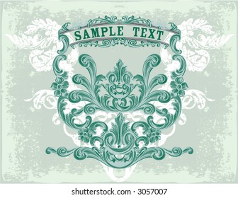 vintage floral frame