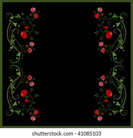 vintage floral frame