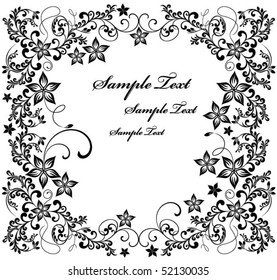 vintage floral frame